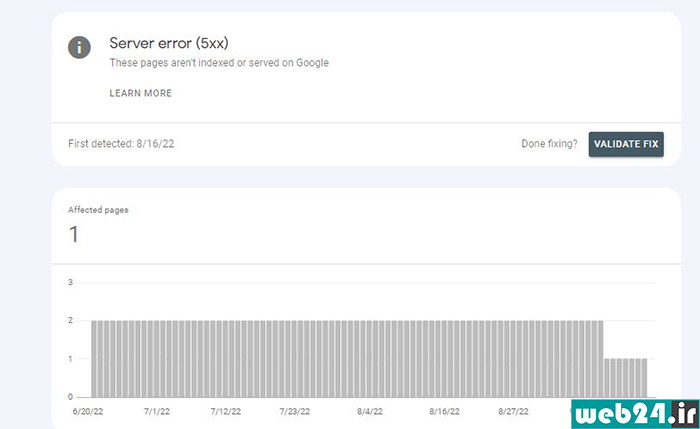 Server error (5XX)