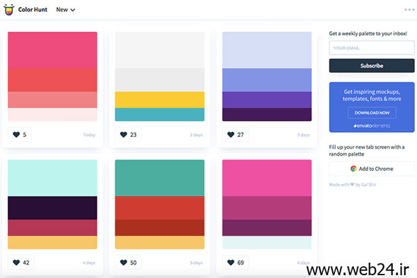 ابزار colorhunt.co