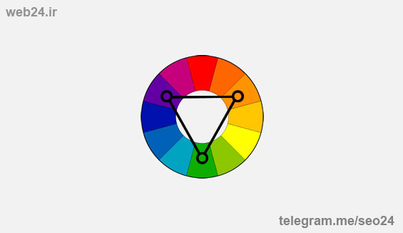 روش مثلثی یا سه تایی انتخاب رنگ